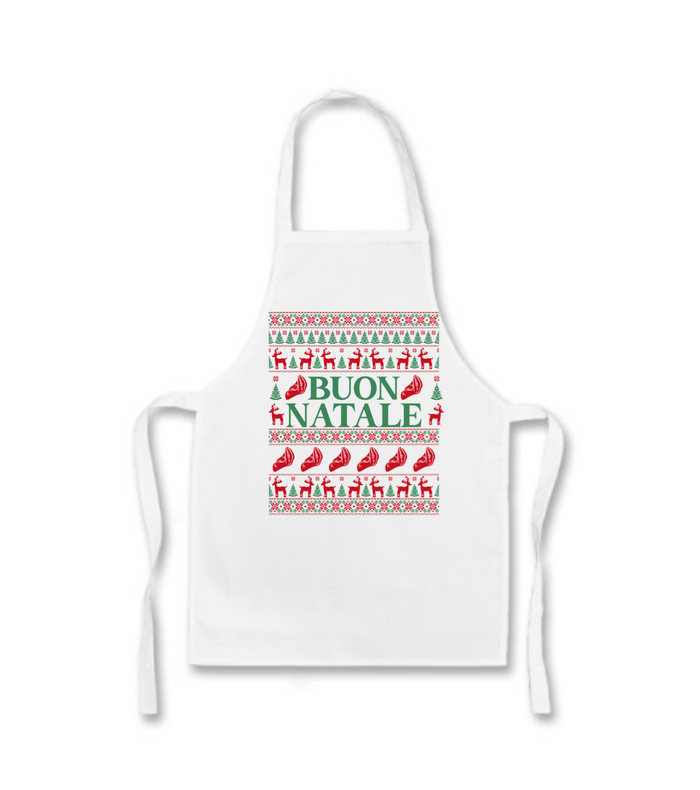 The Buon Natale Italian Hand Ugly Christmas Apron