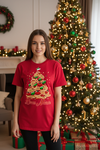 Buon Natale Pasta Tee - Red, Christmas Lifestyle