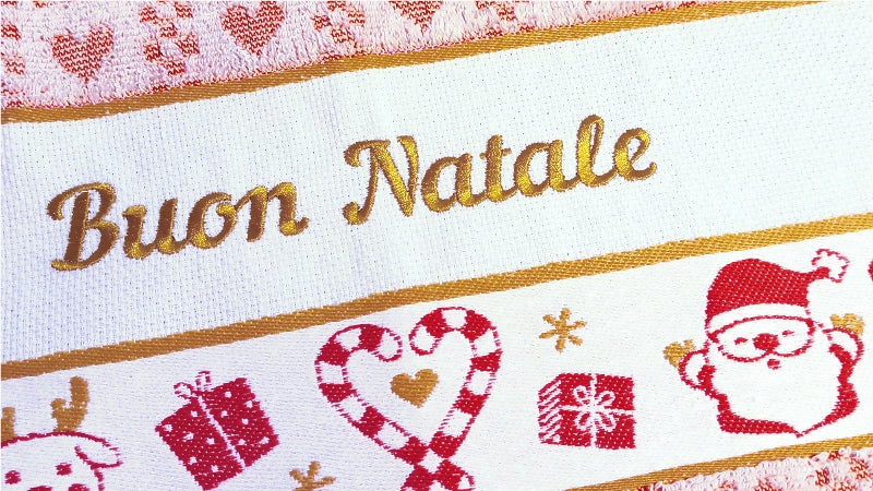 The Buon Natale Terry Cloth Dish Towel - Made in Italy