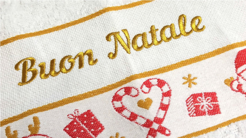 The Buon Natale Terry Cloth Dish Towel - Made in Italy