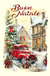 Buon Natale - Pickup Truck - Dish Towel  - Made in Italy