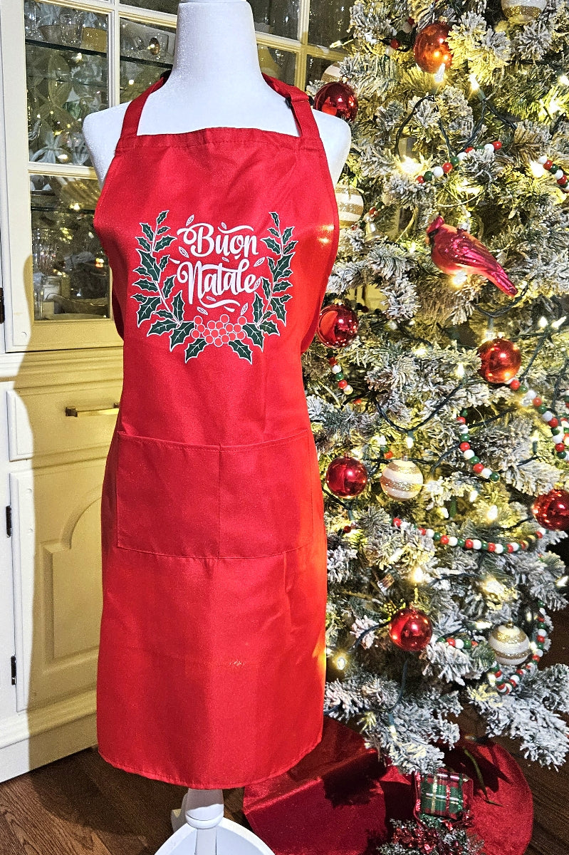 The Buon Natale Wreath Apron