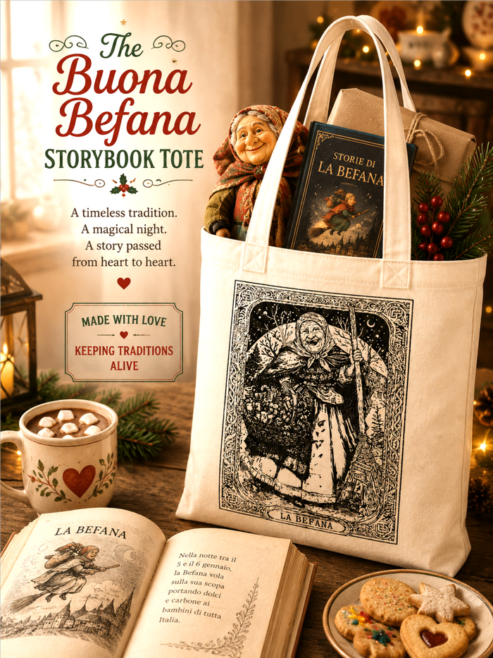 buona befana tote bag