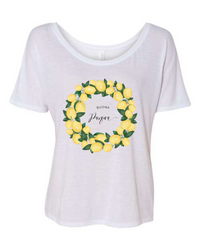 Buona Pasqua Lemon Wreath Slouch