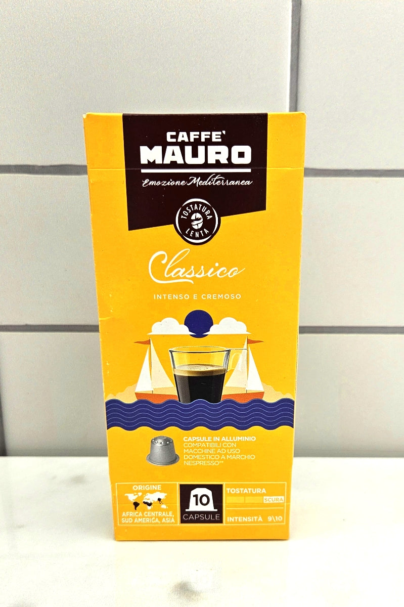 Caffe` Mauro -  Classico Espresso Coffee - Nespresso Capsules