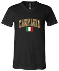 Campania Leopard Print V-Neck Shirt - Unisex