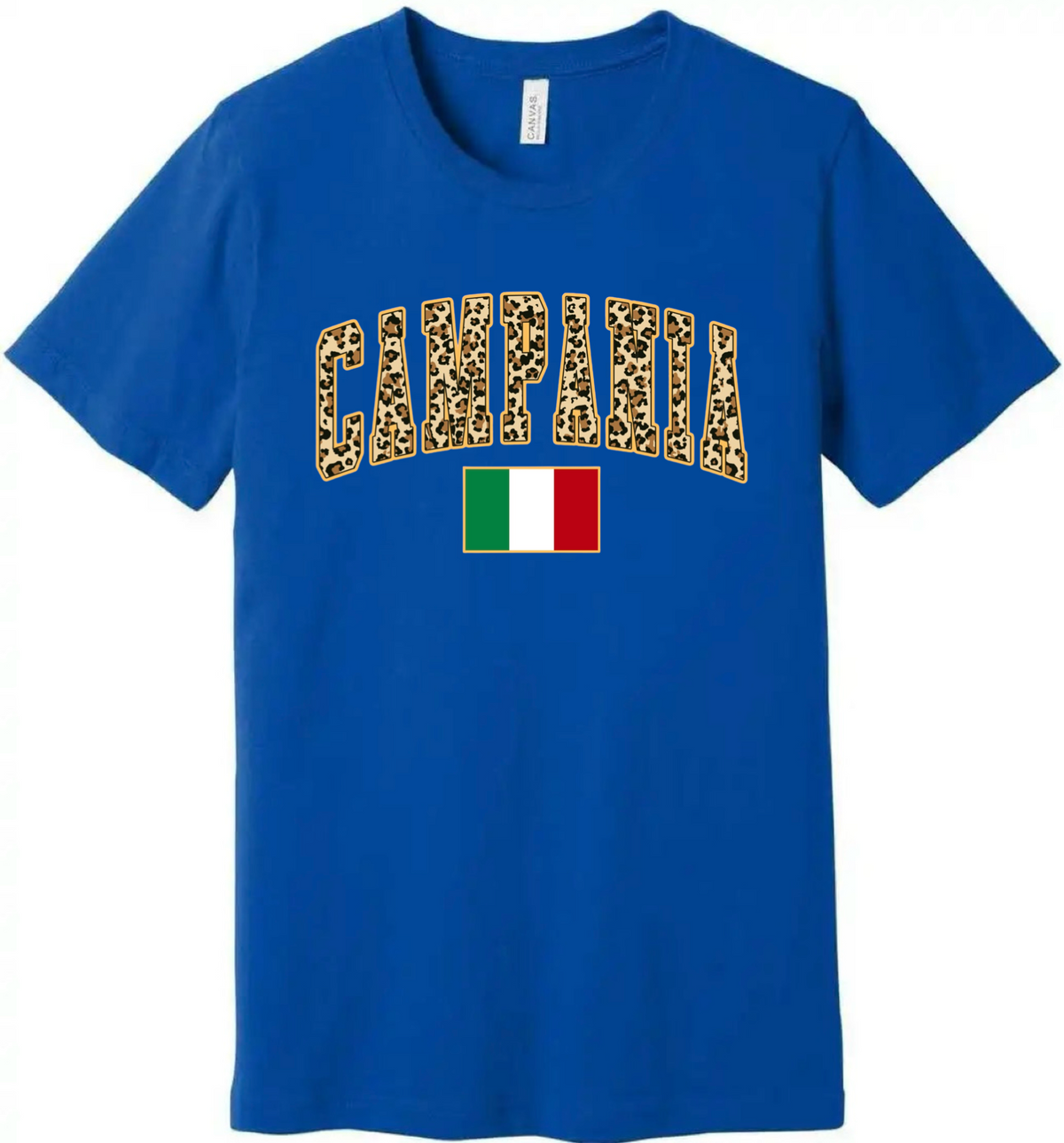 Campania Leopard Print V-Neck Shirt - Unisex