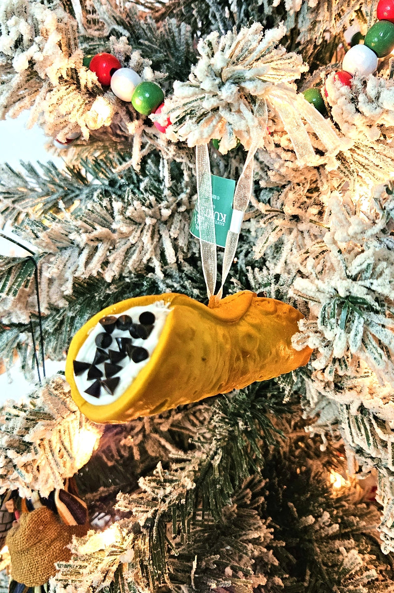 The Cannoli Ornament - Chocolate Chips