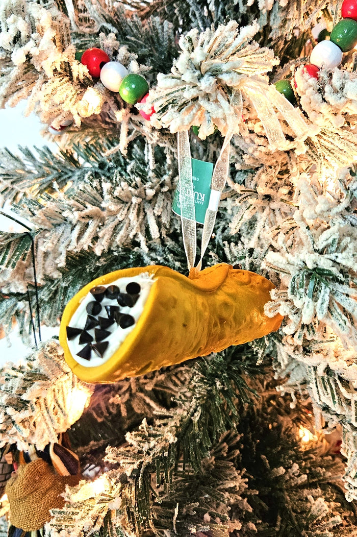 The Cannoli Ornament - Chocolate Chips