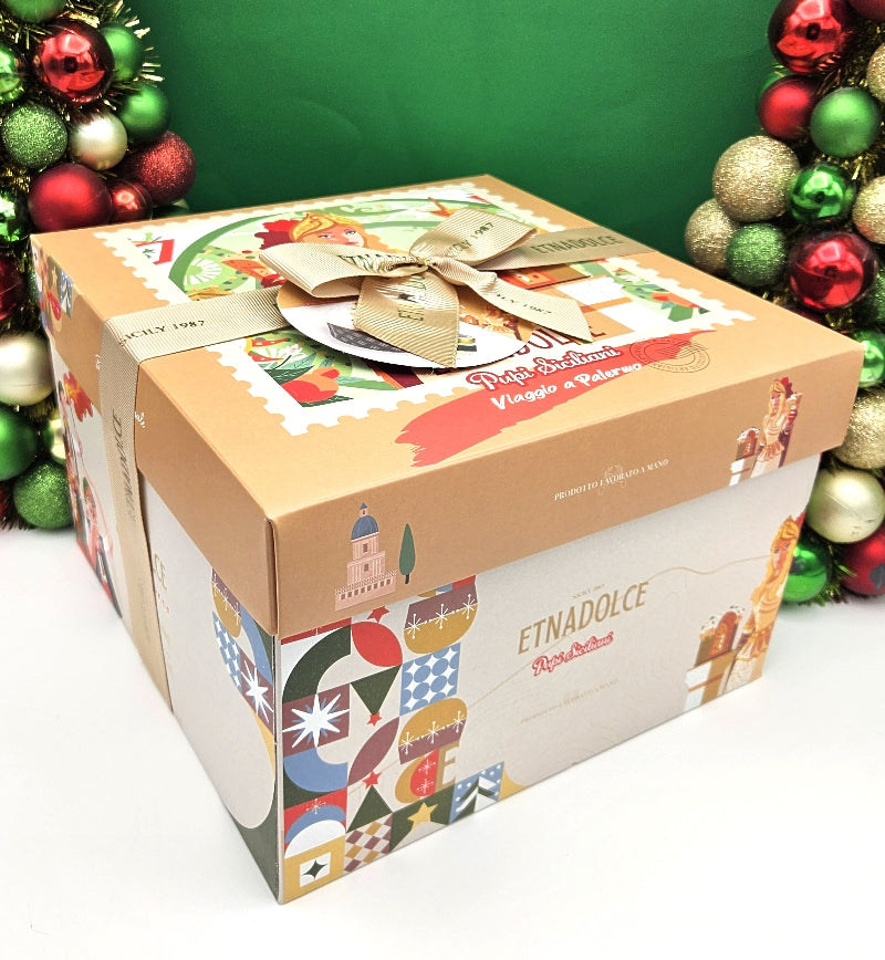 Cassata Siciliana Panettone with Ricotta Cream Jar - Box Set
