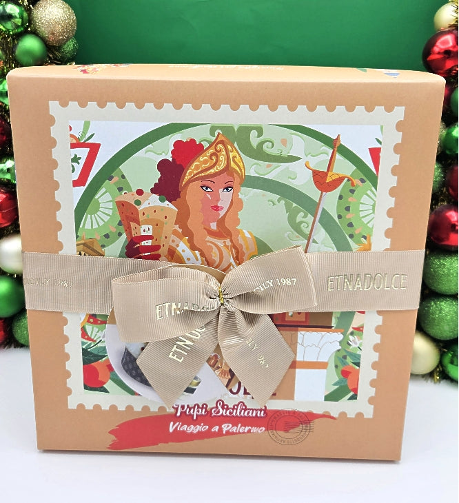 Cassata Siciliana Panettone with Ricotta Cream Jar - Box Set