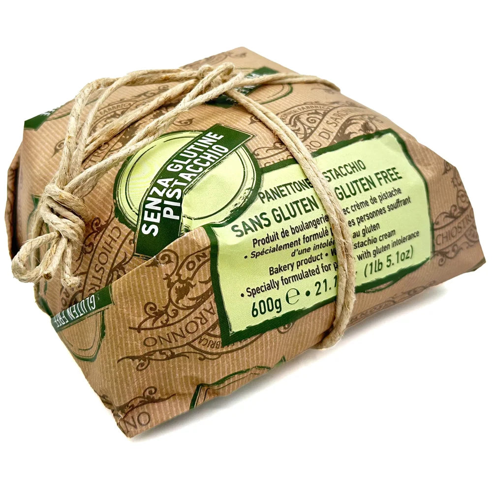 Hand Wrapped Gluten Free Pistachio Panettone - Chiostro di Saronno
