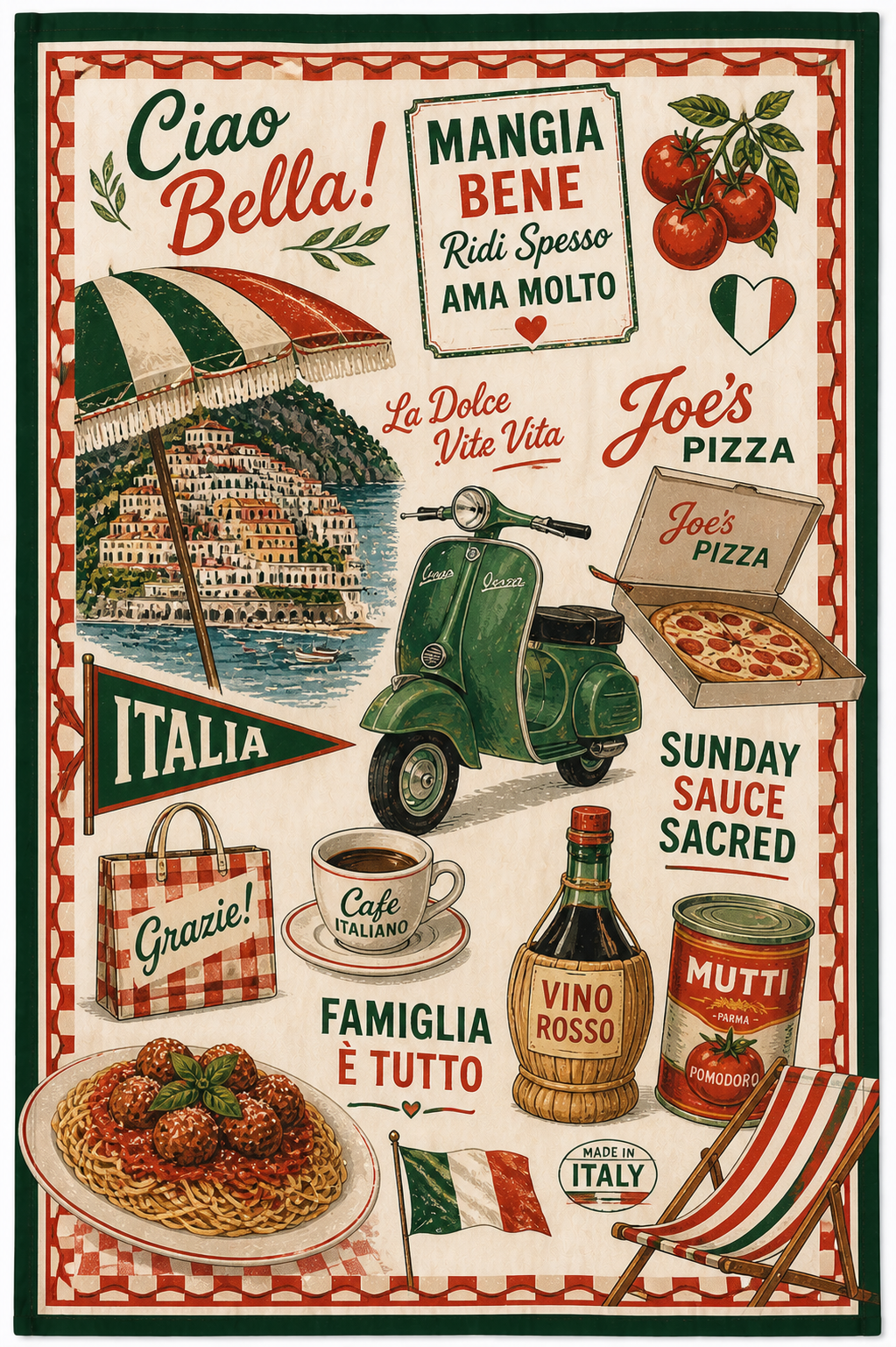 Ciao Bella Beach Towel