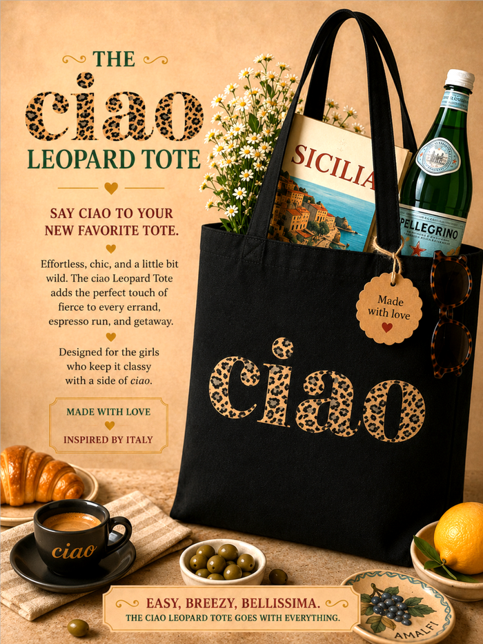 Ciao Animal Print Tote