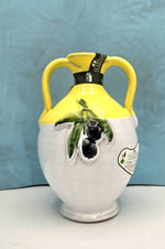 Cincinnati - Extra Virgin Olive Oil from Puglia in Ceramic Jug by Frantoio Galantino