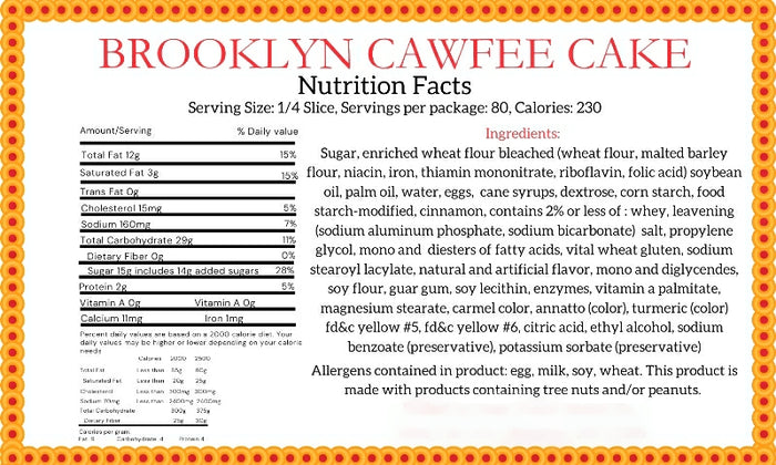 Brooklyn Cawfee Cake