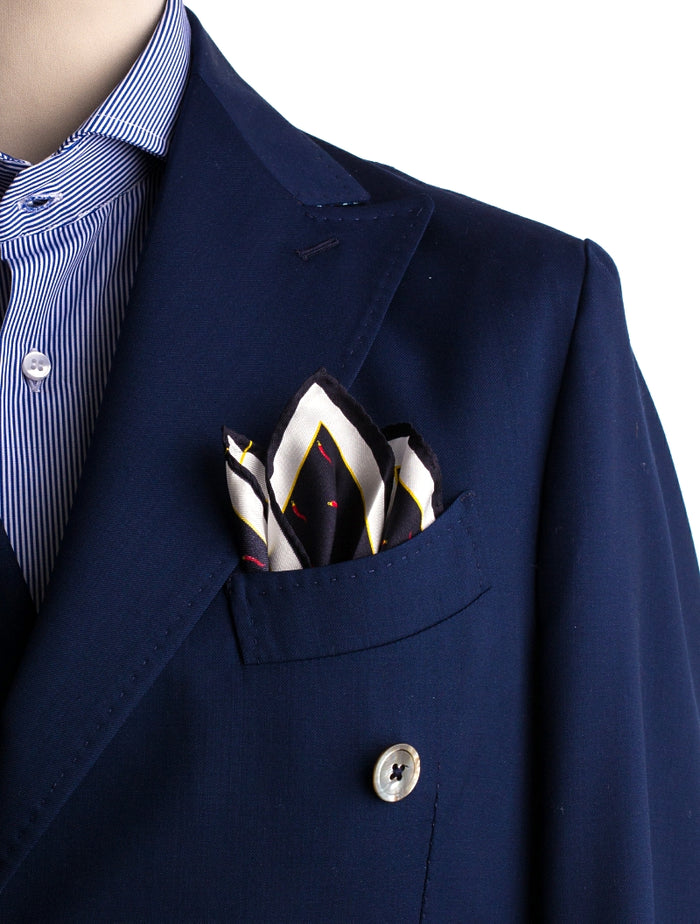 Cornicello Silk Pocket Square - Made in Italy