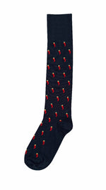 The Cornicello Socks - Long - Made in Italy - Navy