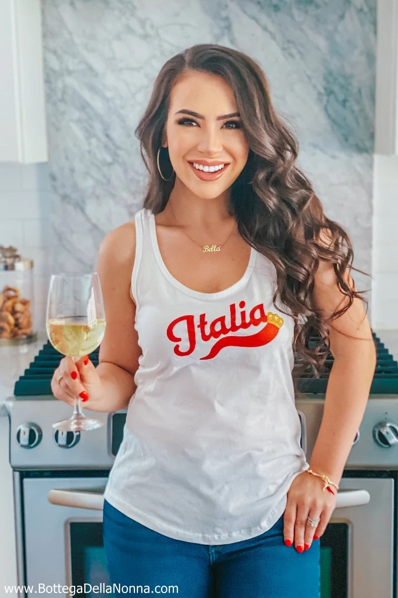 Italia Cornicello Tank - White