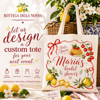 Custom Bridal Shower Tote Samples