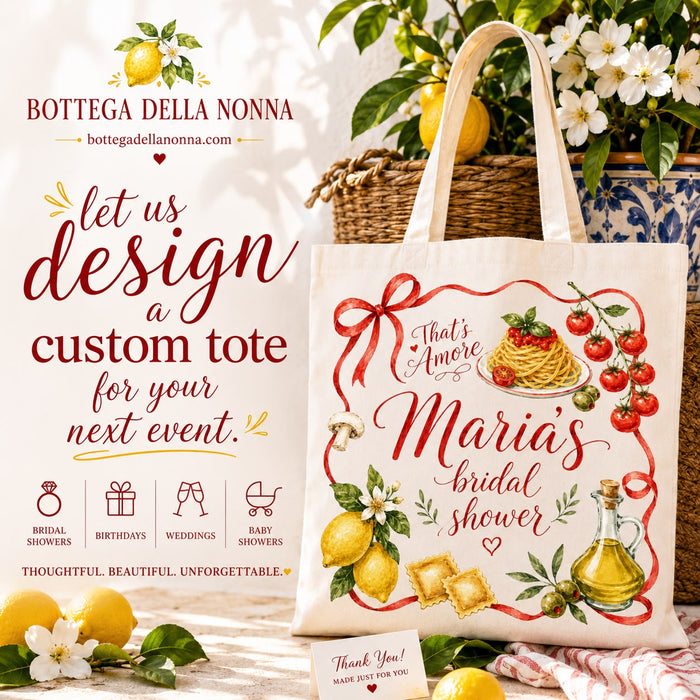 Custom Bridal Shower Tote Samples