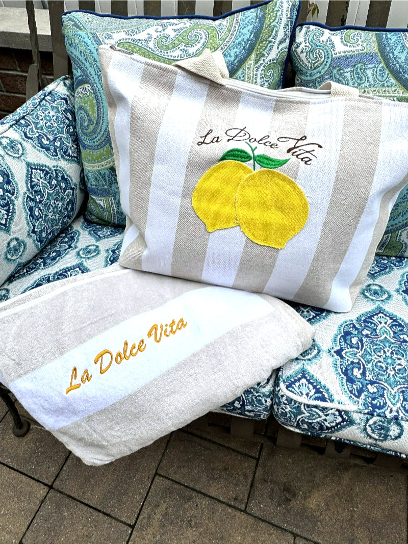 La Dolce Vita Set - Beige - Imported from Italy
