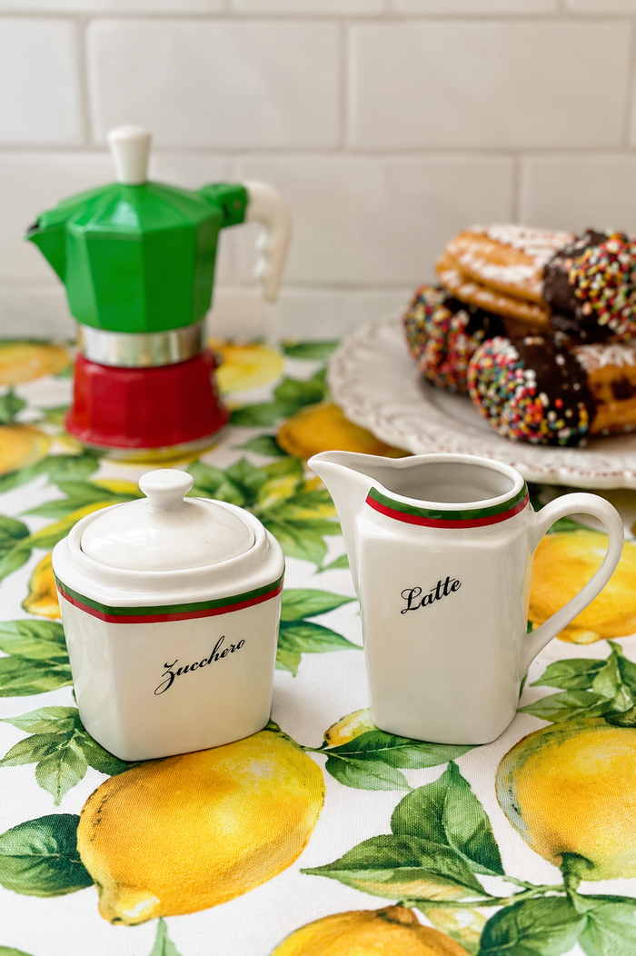 sugar milk ceramic set
