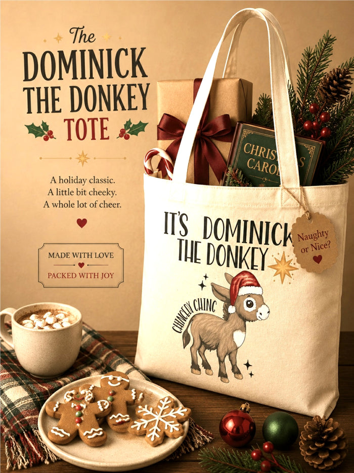 domenick donkey tote bag