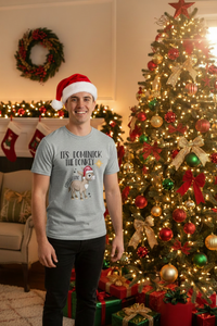 Dominick the Donkey Tee - Santa Hat Lifestyle Photo