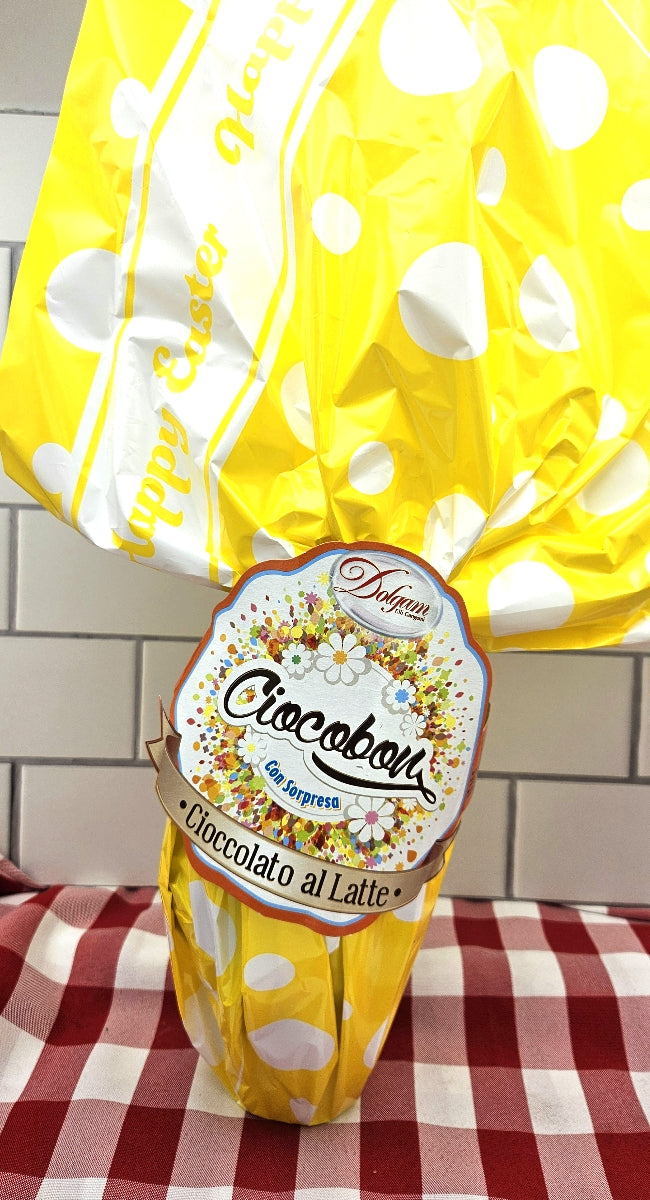 Milk  Chocolate Easter Egg from Sicily with Surprise - 7.5 Oz