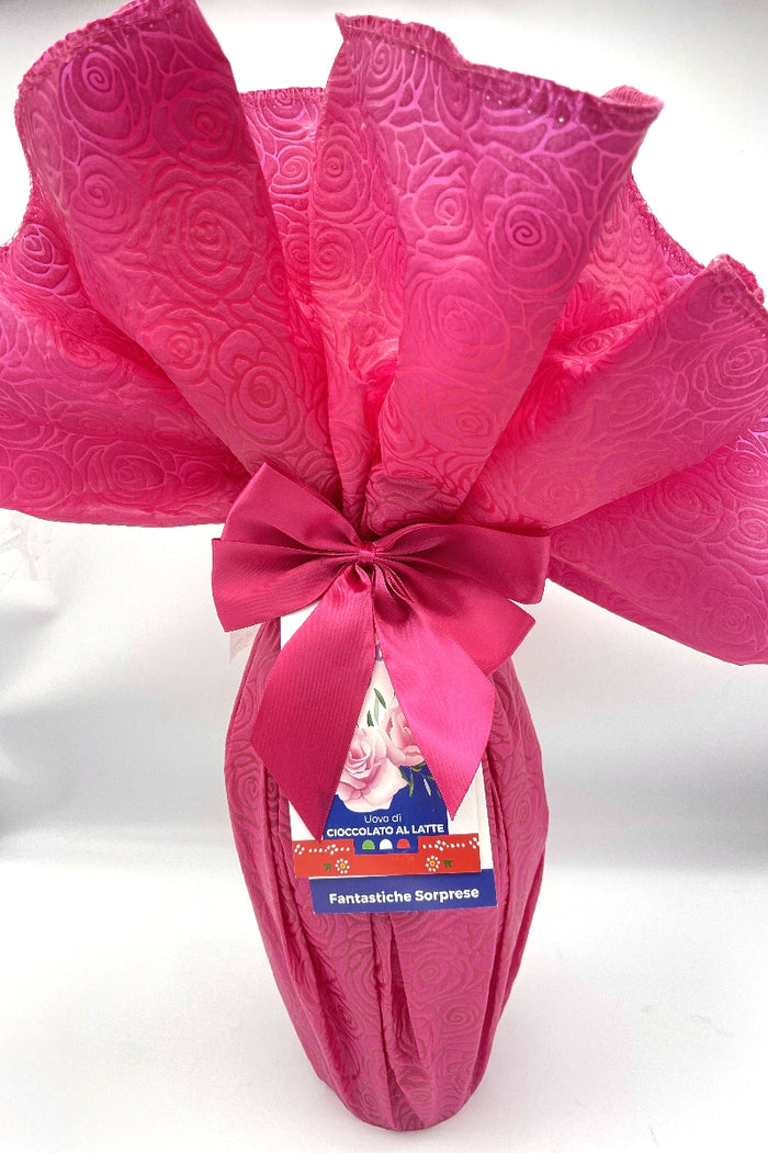 Elegant Milk  Chocolate Easter Egg with Surprise - Made in Italy