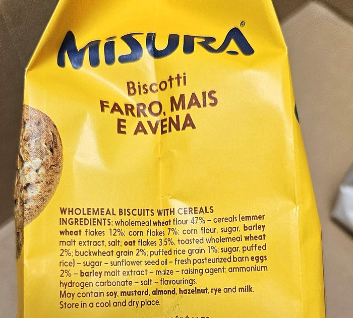 Farro,  Corn and Oat Cookies