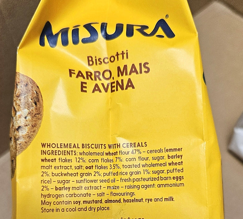 Farro,  Corn and Oat Cookies