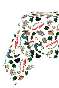 The Feast of the Seven Fishes Tablecloth - Made in Italy