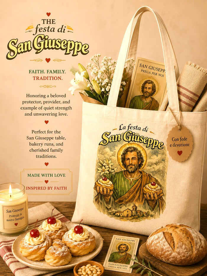 Tote bag with Saint Joseph .