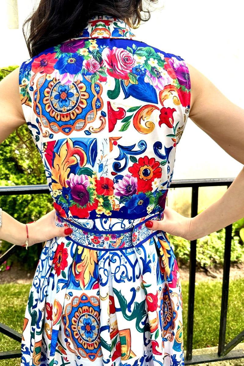 The Floral Majolica Dress