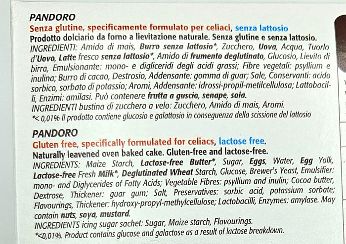 Pandoro - Gluten Free - Lactose Free