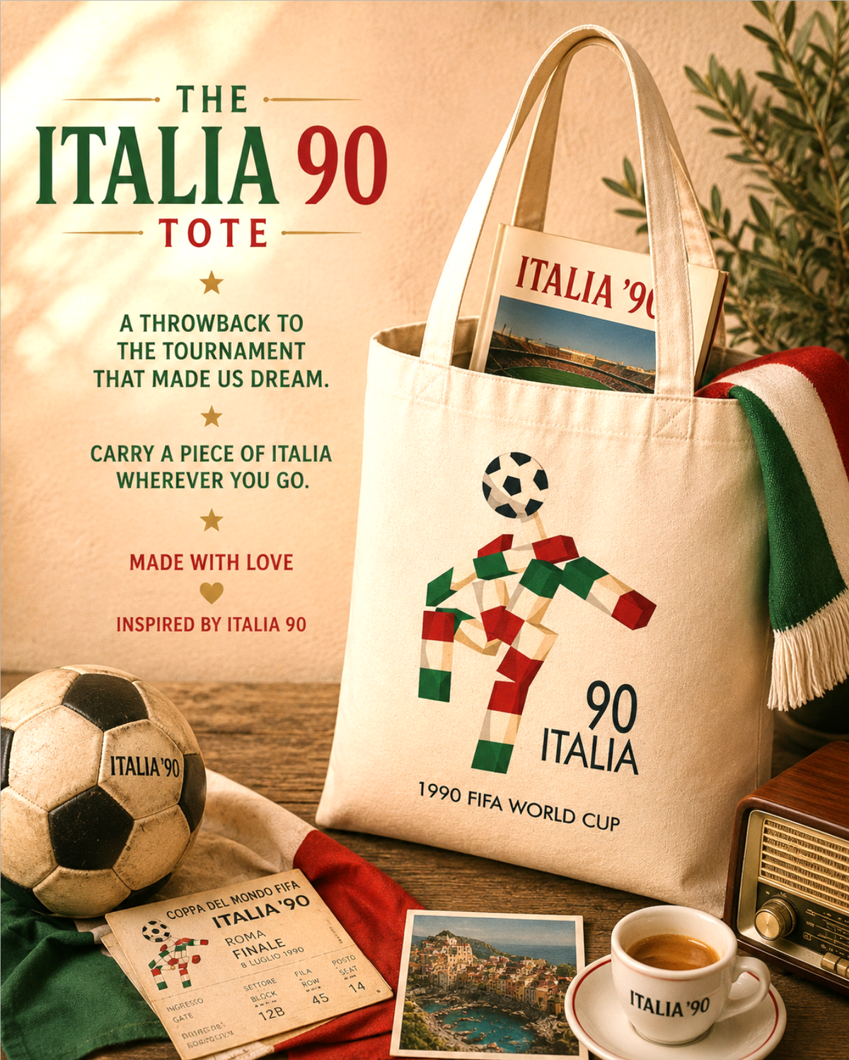 The Italia 90 Tote
