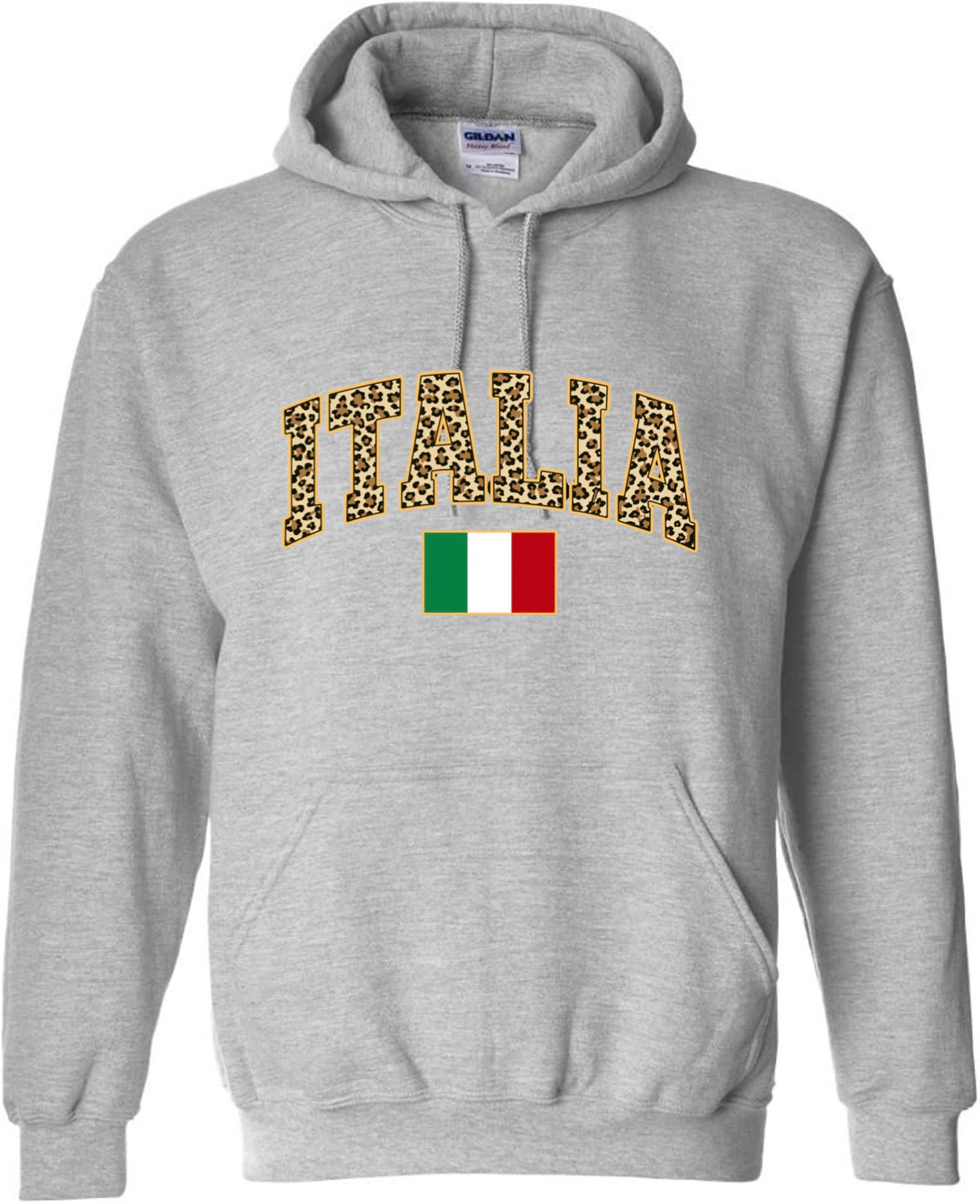 Italia Leopard Print Hoodie - Unisex