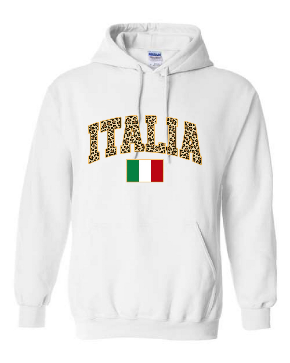 Italia Leopard Print Hoodie - Unisex