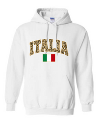 Italia Leopard Print Hoodie - Unisex