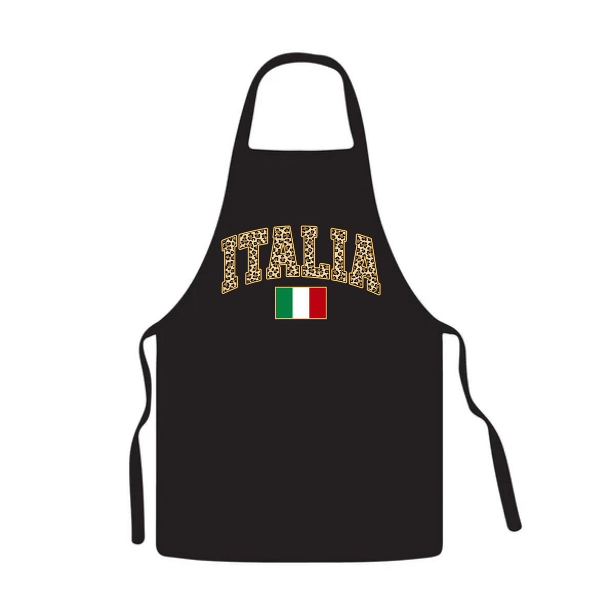 Italia Leopard Print Apron