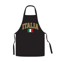 Italia Leopard Print Apron