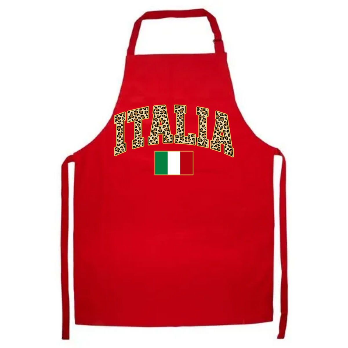 Italia Leopard Print Apron