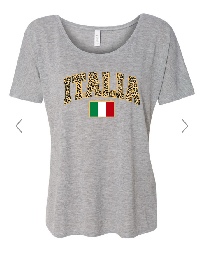 Italia Leopard Print Slouch