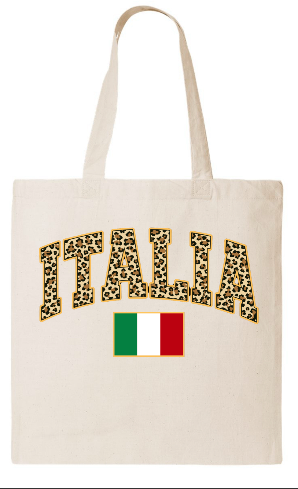 Italia Leopard  Print Tote