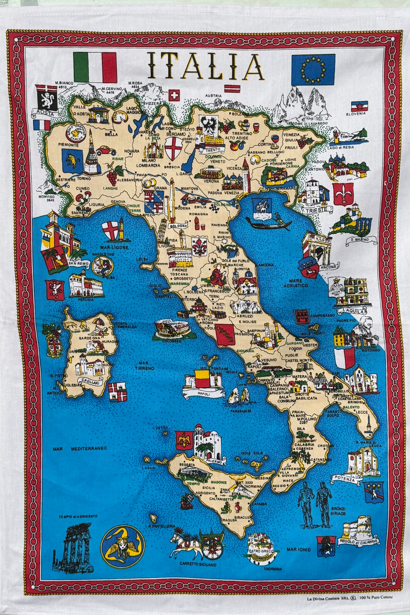 Italia Monuments  - Dish Towel - Made in Italy