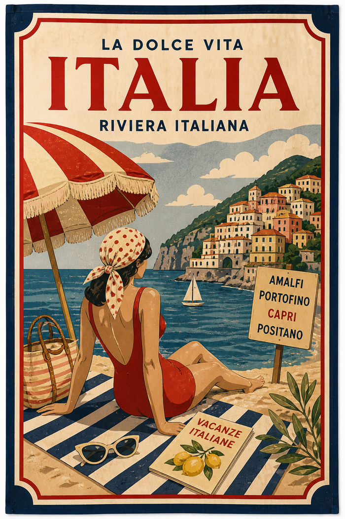 Riviera Italiana Beach Towel