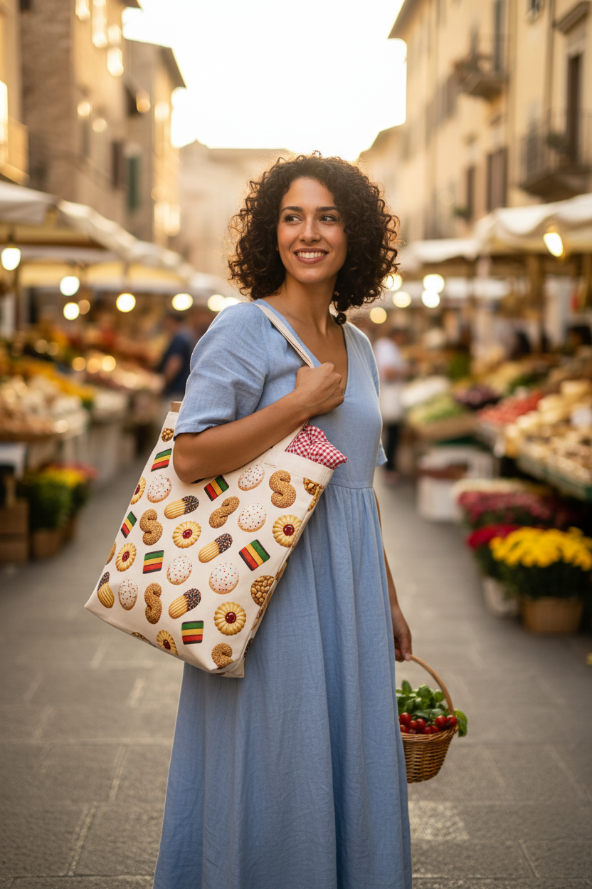 Italian Cookie Tote Lifestyle Shot