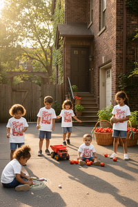 Italian family kids in Time to Make Sugo shirts